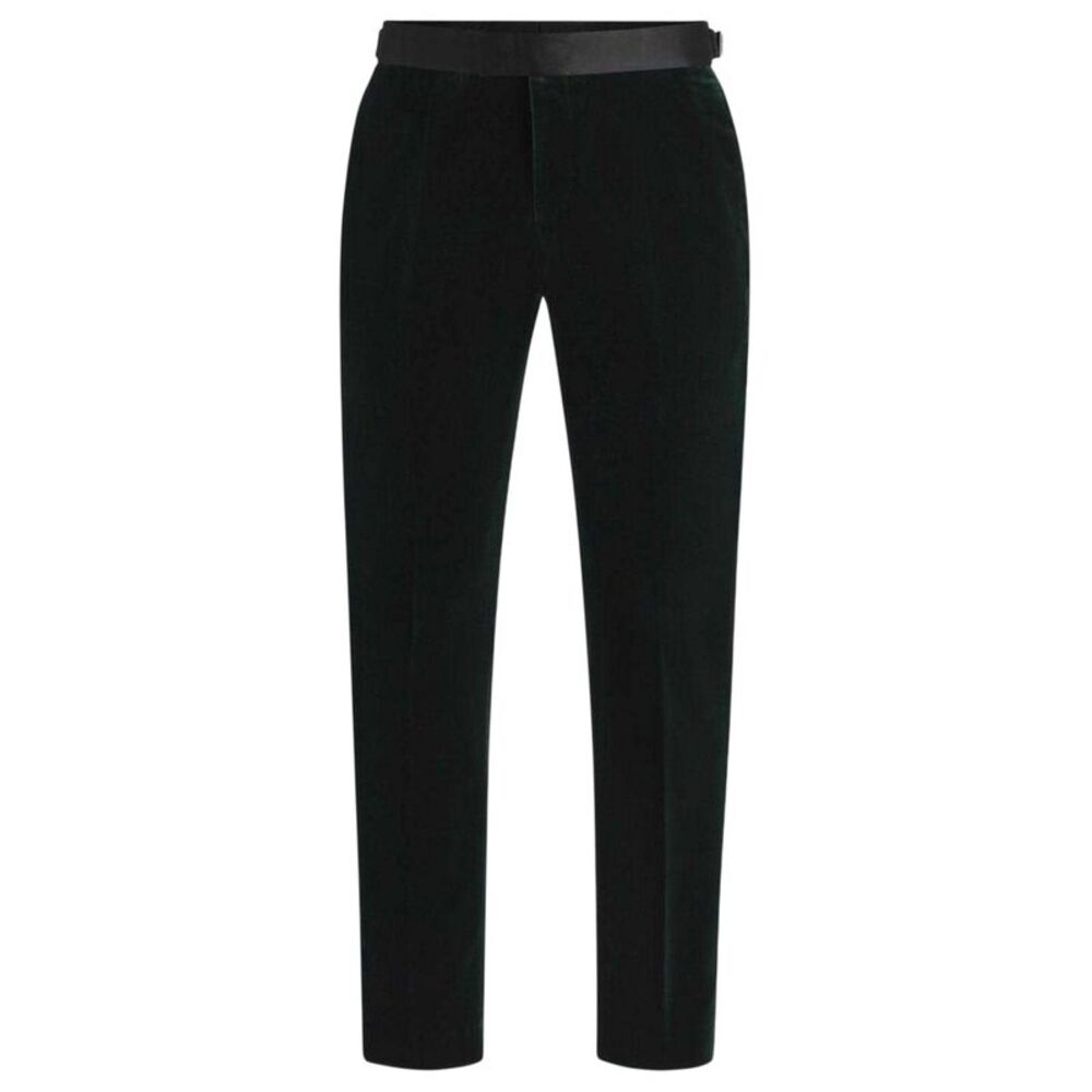 Boss Mens Tuxedo Trousers / Green